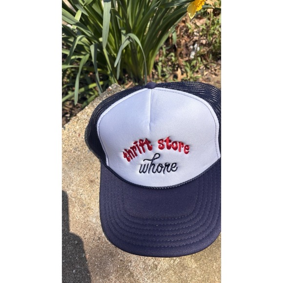 The Unbranded Brand Accessories - thrifting  whor#e Thrift Store Hat Embroidery Gift Resellers Gals Trucker Hat